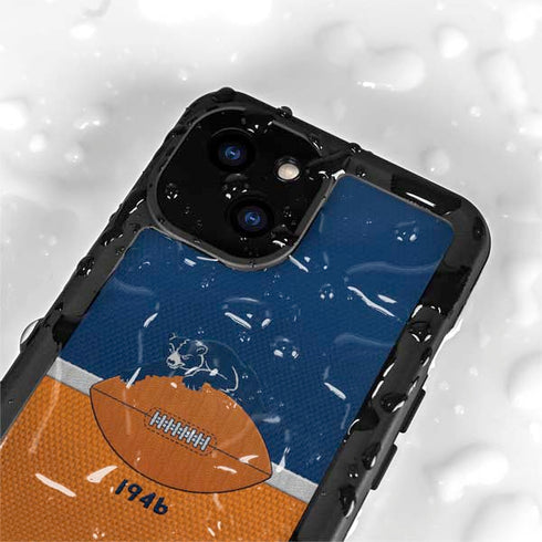 NFL Chicago Bears Vintage iPhone 15 Waterproof Case